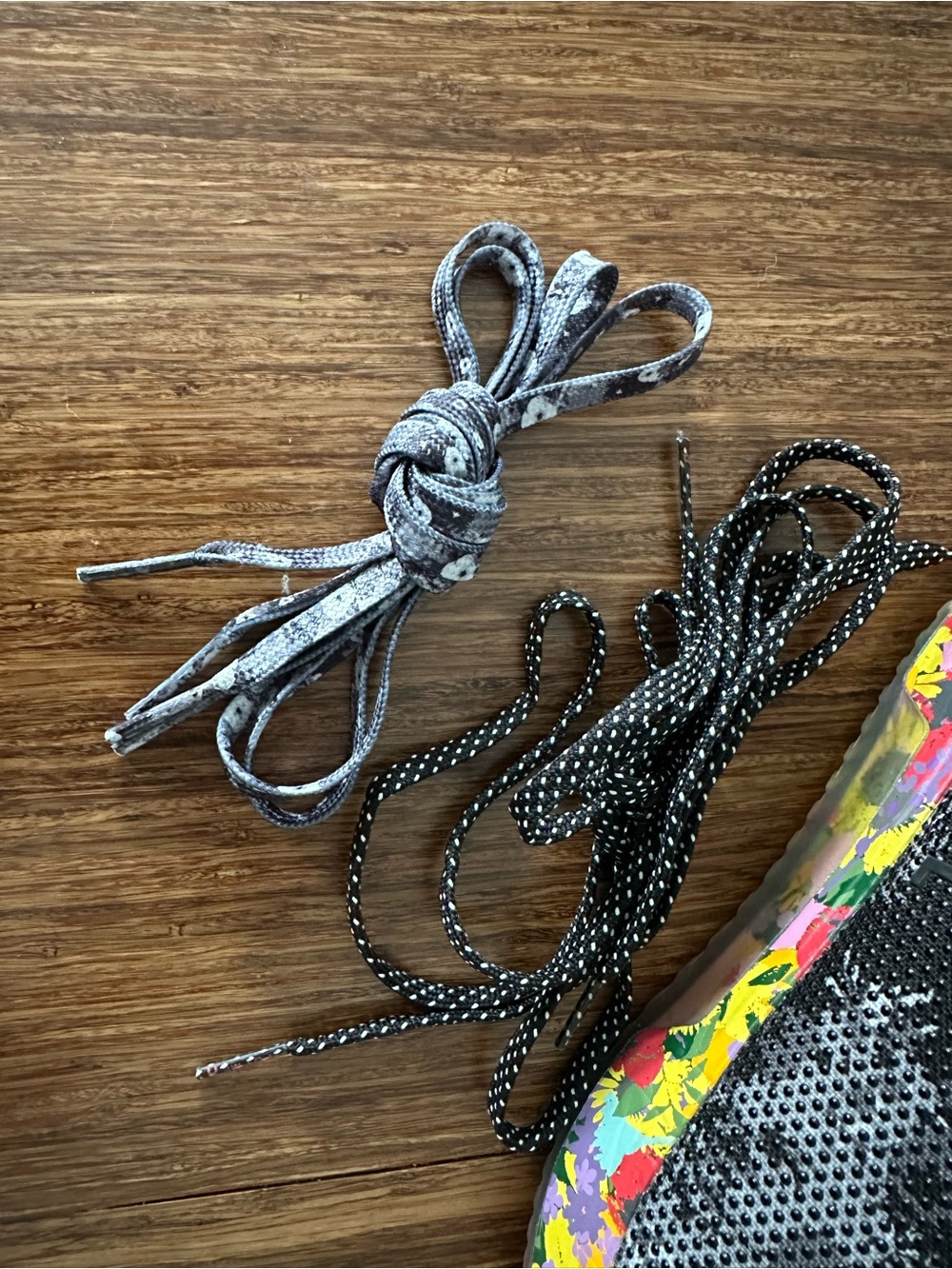 NOBULL Floral Trainer Shoes with 2 additional shoe laces included - Picture 15 of 16